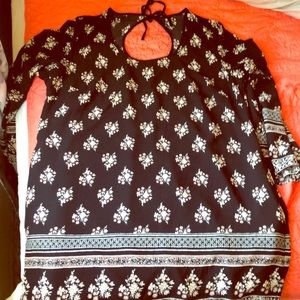 Cute bell sleeve mini dress